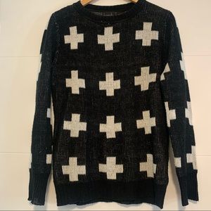 Kersh | Cross Knit Sweater